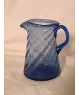 Blue Glass Pitcher, Slim - $10.86 CAD
