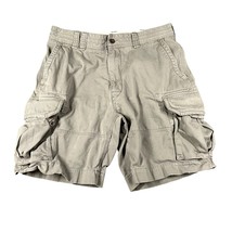 Polo Ralph Lauren Mens 36 Light Gray Cargo Twill Cargo Shorts Pockets Fl... - $24.99