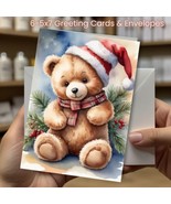 Christmas Greeting Cards w/ Envelope - Set of 6 -5x7 Cards &amp; Envelopes #014 - $12.00