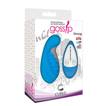 Curve Toys Gossip Whirl Remote-Controlled Waterproof Silicone Egg Vibrator Azure - £30.33 GBP