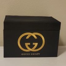 Gucci Guilty Gold Embroidered Hinged 8 1/4 x 5 1/2&quot; Jewelry / Display Box Empty - £25.91 GBP