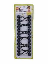 Twinbead Pony Tail Holders, 16mm, 12 Pcs (Black) - £6.35 GBP+