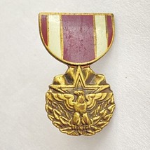 Vintage US Marine Corps Meritorious Service Medal Hat Pin 1.2” Dual Pinback - £10.29 GBP