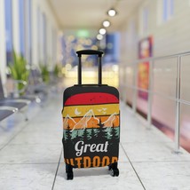 Retro Sunset &quot;Great Outdoors&quot; Luggage Cover: Protect Your Suitcase in Tr... - £22.85 GBP+