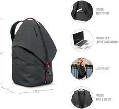 NEW Solo New York Peak Backpack, Black Bag with 13.3&quot; laptop compartment - £28.96 GBP