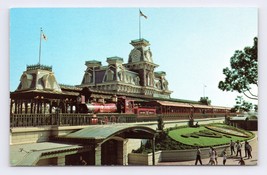 Walt Disney World Steam Railroad Grand Circle Orlando FL UNP Chrome Postcard P1 - £2.41 GBP