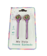 My Style Vivitar Stereo Earbuds Cactus Design Compatible  3.5mm Aux Devices - $6.78