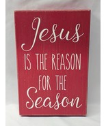 Quill To Paper JESUS IS THE REASON Sign By Sixtrees - 12&quot; x 8&quot; Wood Wall... - $296.17 MXN