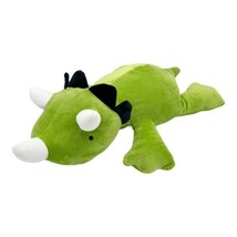 NEW Weighted Stuffed WARMING Dinosaur Plush for Anxiety 3.5 lbs 24&quot; w Canvas Bag - £18.47 GBP