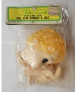 Vintage Fibre Craft 4&quot; Porcelain Look Blonde Doll Head With Hands &amp; Legs - £10.27 GBP