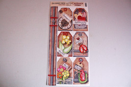 New Bo Bunny Calendar Tags - Cardstock Tag Stickers - January - June - $3.99