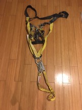 Full Body Harness Miller W/8174 Climbing Grab Hook Harness Shock Absorb Lanyard - £111.20 GBP