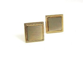 1960&#39;s - 1970&#39;s Silvertone Goldtone Cufflinks By HICKOK USA 5917 - £17.90 GBP