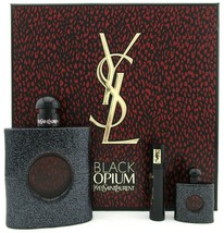 Yves Saint Laurent Black Opium Perfume 3.0 Oz Eau De Parfum Spray 3 Pcs Gift Set image 4