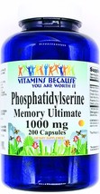 1000mg Phosphatidylserine Complex 200 Capsules Ultimate Memory Focus Support - $22.41