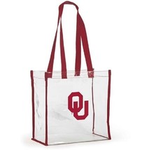 Oklahoma Sooners NCAA Licensed Clear Stadium Tote Purse Bag - £12.77 GBP