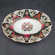 Vintage Austrian Alhambra Porcelain Hand-Painted Moorish Trinket Relish ... - $9.89