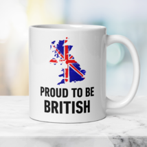 Patriotic British Mug Proud to be British, Gift Mug with British Flag - £17.13 GBP