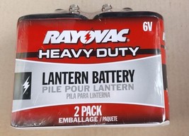 Rayovac Heavy Duty 2-Pack 6V Lantern Battery nib NEW SEALED flashlight batteries - £22.75 GBP