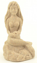 Mr. Sandman Sand Sculpture Figurine Mermaid 4.5&quot; Tall Beach Wedding Home Decor - £12.89 GBP