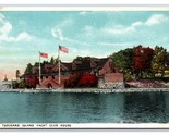 Yacht Club Boat House Thousand Islands New York NY UNP WB Postcard H22 - $2.92