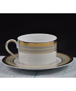 Mikasa Cambridge Cup and Saucer Set Y0501 Fine China Heavy Gold Glossy W... - $277.49 MXN