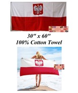 Polish Arms Polska Old Poland Flag COTT​ON BATH POOL BEACH TOWEL WRAP Bi... - €20,11 EUR