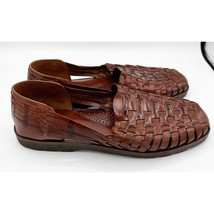 Nordstrom Handwoven Huarache Sandals, Brown, Leather Size 10 - $58.41