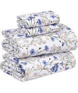 Ruvanti 100% Cotton Sheets Queen Size Set, 4 Pieces, Soft &amp;, Sweet Pea - €47,56 EUR