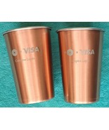 TWO - VISA - SUPER BOWL LIX - 16-OZ - STAINLESS STEEL CUPS - NFL - EAGLE... - €8,51 EUR
