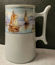 UNO "FAVORITE" BAVARIA MUG/TANKARD WITH SAILBOATS ON THE WATER - $41.73