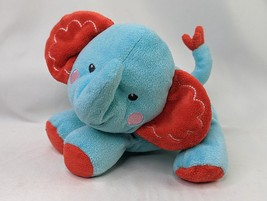 Fisher Price Little Nuzzler Elephant Plush Rattle 6 Inch Stuffed Animal Toy - £8.40 GBP