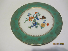 Vintage Beyer And Bock Germany Spring Flowers Butterfly Design Dinner Cake Plate - £7.81 GBP