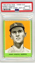 1963 KTAV Publishing Jewish Sports Champions Sandy Koufax Hand Cut PSA 10 P1258 - £2,042.54 GBP