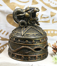 Ebros Baphomet Backflow Incense Cone Burner Trinket Jewelry Box Church Of Satan - £20.77 GBP