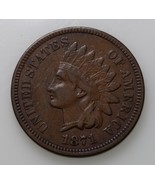1871 1C Indian Cent in Very Fine VF Condition, All Brown Color, Full LIB... - £273.78 GBP