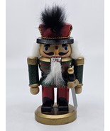 6” Nutcracker Wooden Soldier Guard Swordsman Green Sparkly Glitter Uniform - €16,09 EUR