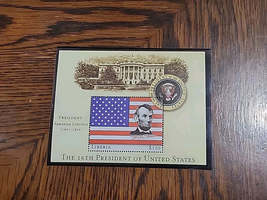 16th President Abraham Lincoln $100 Stamp Liberia Mystic Stamp Company - €0,85 EUR