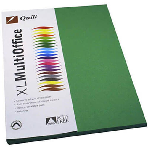 Quill Multioffice Paper 100pk 80gsm (A4) - Emerald - $35.62
