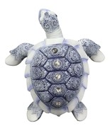 Ming Terracotta Blue And White Feng Shui Celestial Sea Turtle Statue 7.5... - £20.47 GBP
