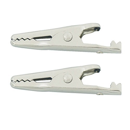 Bluemoona 100 Pcs - 35mm Spring Alligator Clamp Clip for Wires Card photo Holder