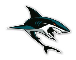 San Jose Sharks 2016 Emblem &quot;Shark&quot;  Decal / Sticker Die cut - £3.13 GBP+