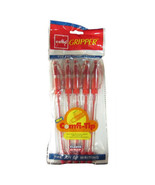 5 Cello GRIPPER RED Ball Pen smooth writing | student school home office... - $11.92 CAD