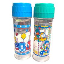 2 Vtg Playtex Nurser Drop In Baby Bottles Carousel Bears Flat Top 1993 8... - £39.56 GBP