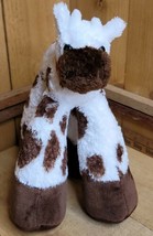 Bestever Brown Spotted Bull Cow 10&quot; Plush Stuffed Animal Yarn Fat Legs L... - £23.70 GBP