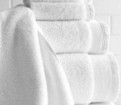 Sferra Ashemore White Turkish Towel Set 12 PC Bath Hand Wash Combed Cott... - $165.00