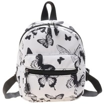  Printing Mini Women&#39;s Backpa 2021 Trend Nylon Female Bag Small School Bags Whit - £96.57 GBP