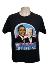 Barack Obama Joe Biden Yes We Can Adult Medium Black TShirt - $22.27