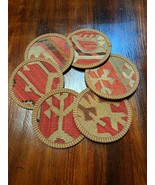 kilim coaster,Coaster 4,5&#39;&#39;,handmade coaster,vintage coasters,homedecor ... - $29.00