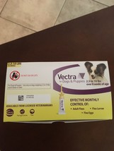 6.vectra for dogs fleas .2.5lbs to 10lb - £19.65 GBP